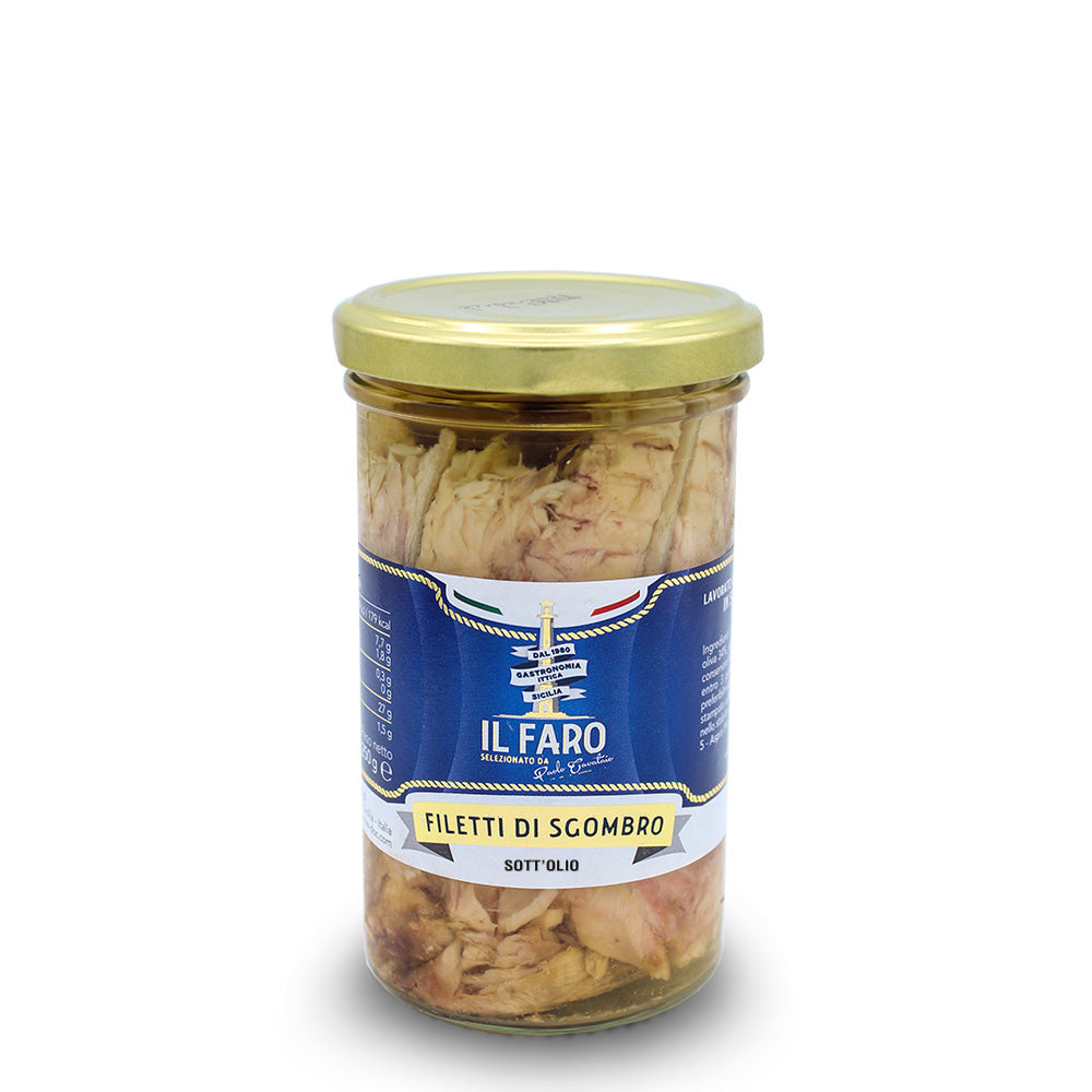 Filetti di Sgombro in olio di semi di girasole · 250g