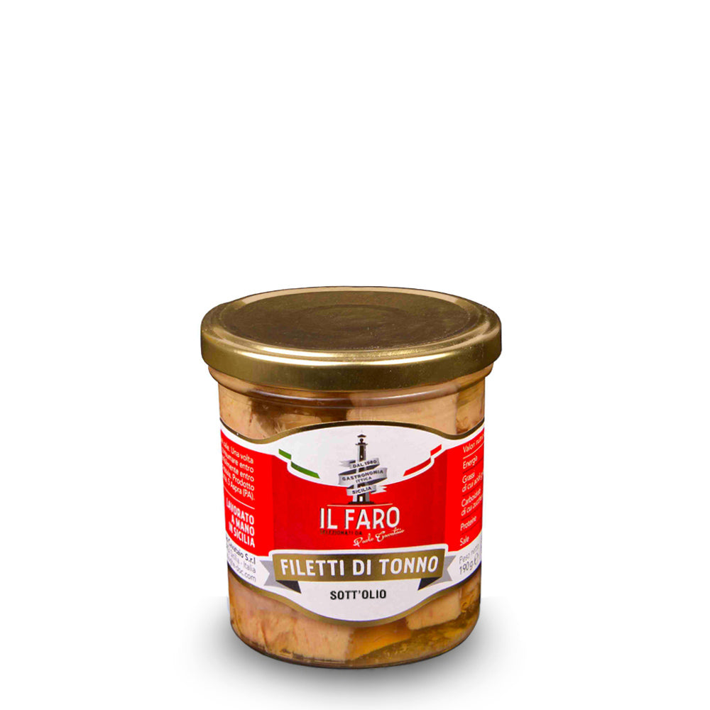 Filetti di Tonno il Faro in olio di semi di girasole · 190g