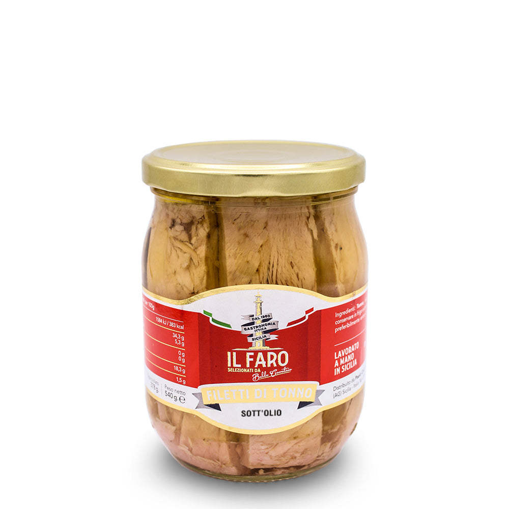 Filetti di Tonno il Faro in olio di semi di girasole · 540g